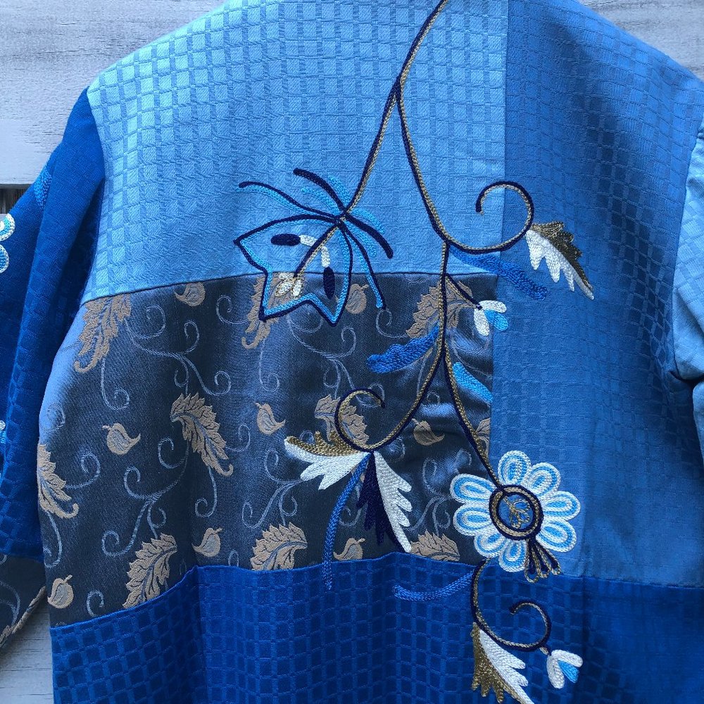 Indigo Moon Boho Embroidered Patchwork Cottagecor… - image 7